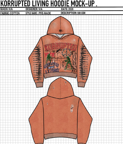 Korrupted living (Peace hoodies)