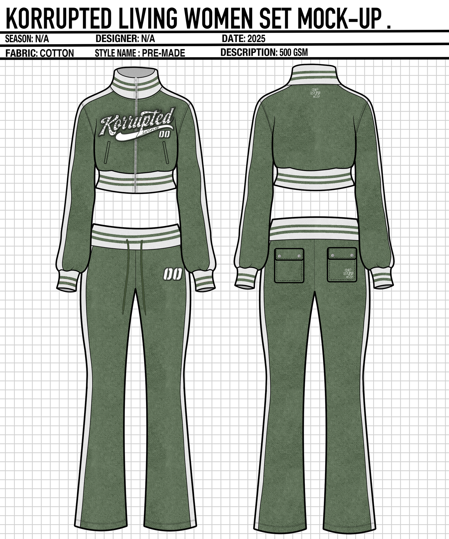 Korrupted living (Velour wmns tracksuit )