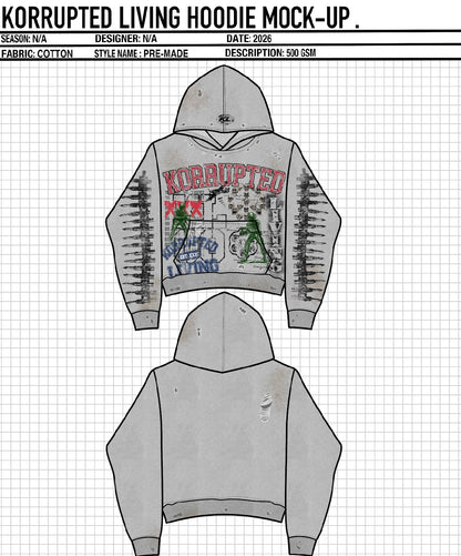 Korrupted living (Peace hoodies)