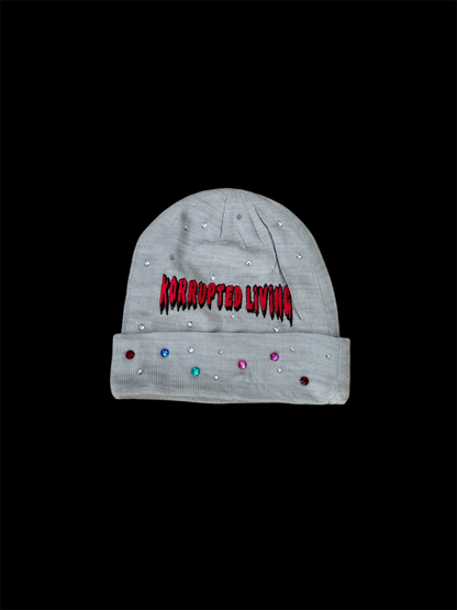 KORRUPTED LIVING RHINESTONE BEANIES