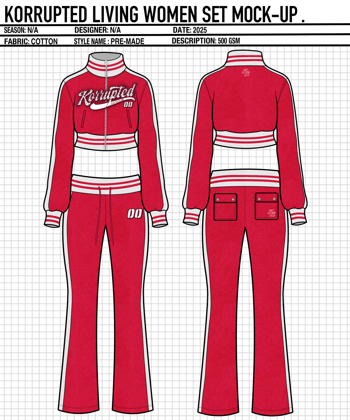 Korrupted living (Velour wmns tracksuit )