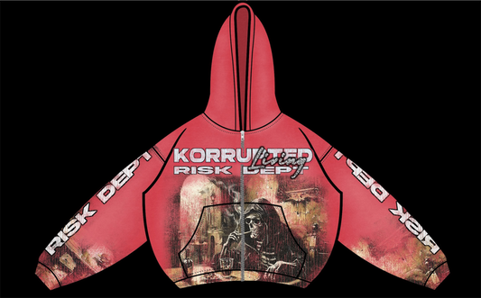 KORRUPTED LIVING (RISK DEPT) ZIP UP JACKET